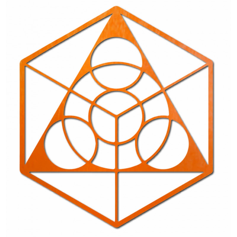 Weltraummalerei an der Wand aus Sperrholz,...