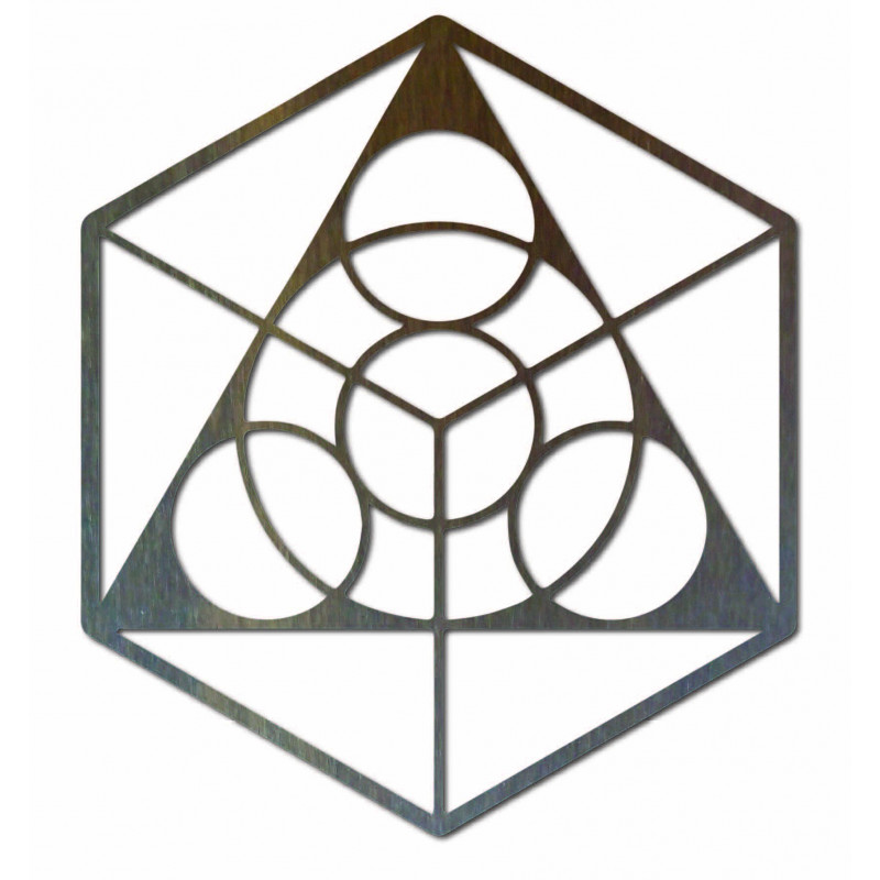 Weltraummalerei an der Wand aus Sperrholz,...