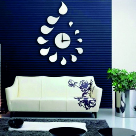 DIY ROZMARIN Tropfenaufkleber-Wanduhr