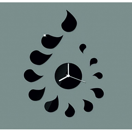 DIY ROZMARIN Tropfenaufkleber-Wanduhr