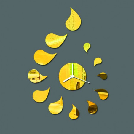 DIY ROZMARIN Tropfenaufkleber-Wanduhr