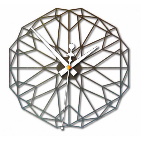 Geometrische Wanduhr aus Holzsperrholz - CUDO