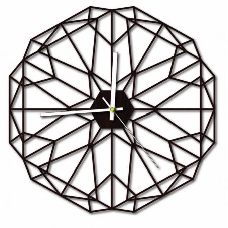 Sentop - MDF Wanduhr für Wohnzimmer HDKF017 und schwarz 40 cm