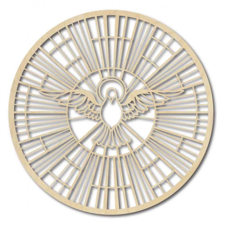 Holzbild einer Taube - Symbol des Heiligen Geistes