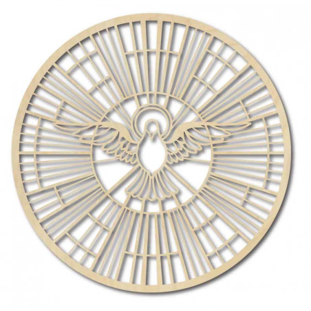 Holzbild einer Taube - Symbol des Heiligen Geistes