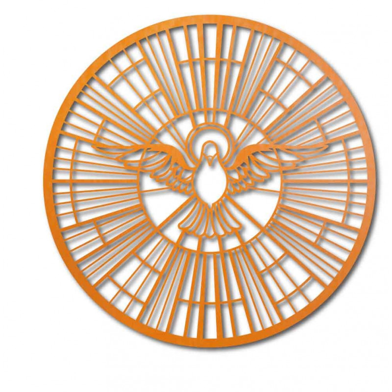 Holzbild einer Taube - Symbol des Heiligen Geistes