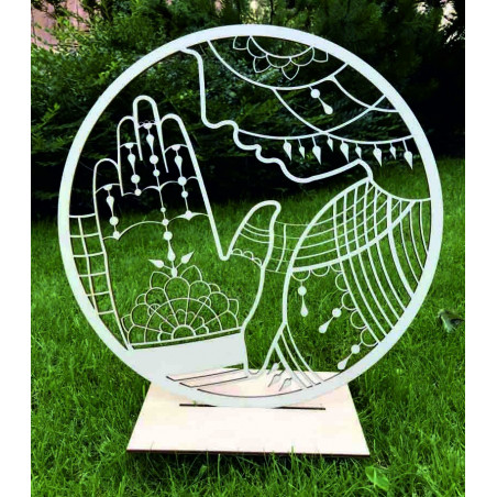 Stylesa - Holzmalerei an der Wand der Demut und Dankbarkeit PR0349 auch schwarz