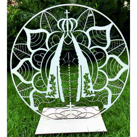 Dekoratives Wandbild aus Holz mit natürlichem Design