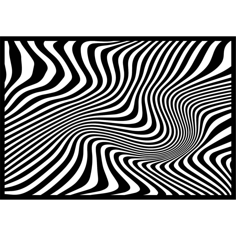 Dekoratives Wandbild Zebra und Schwarz