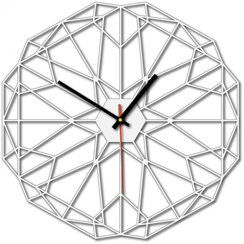 Geometrische Wanduhr auch schwarz X0097