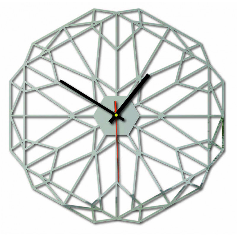 Geometrische Wanduhr auch schwarz X0097