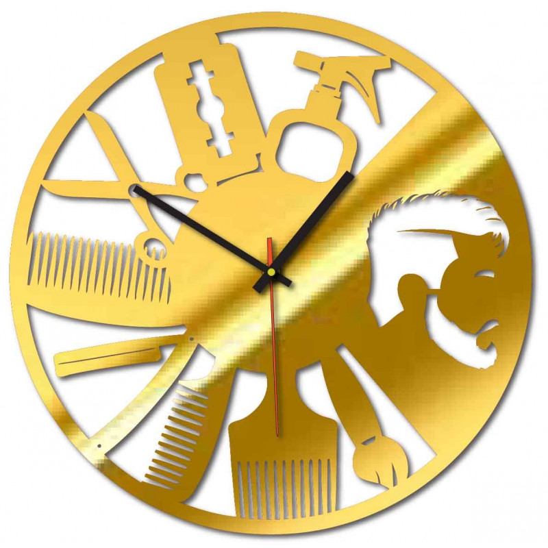 Moderne Wanduhr für Salon und schwarz X0098