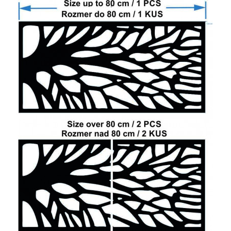 Holzbild - Silhouette eines Astes - GUTE