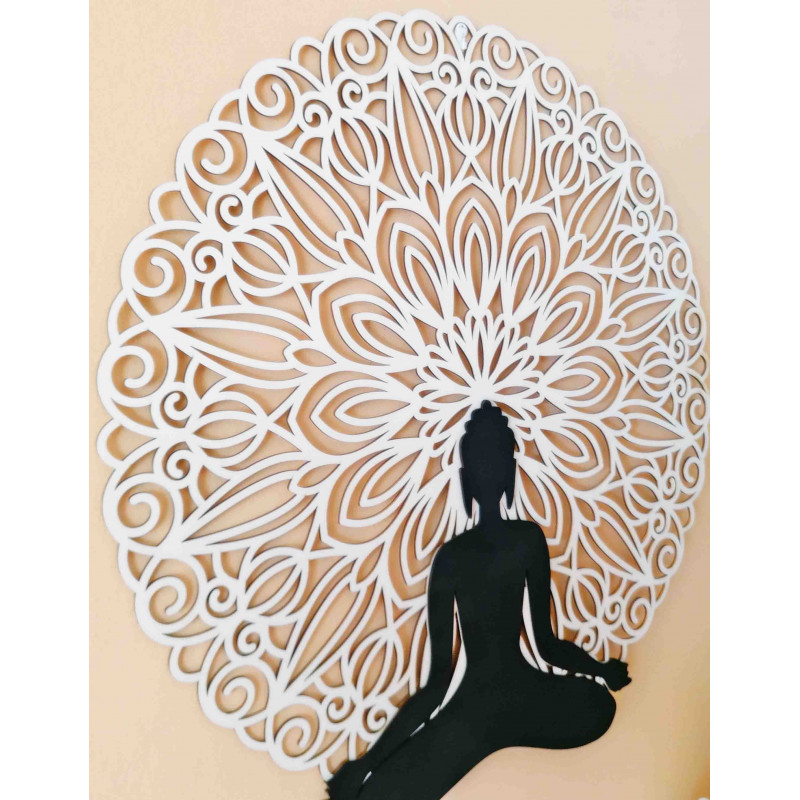 Sentop - Mandala 3D-Bild an der Wand des...