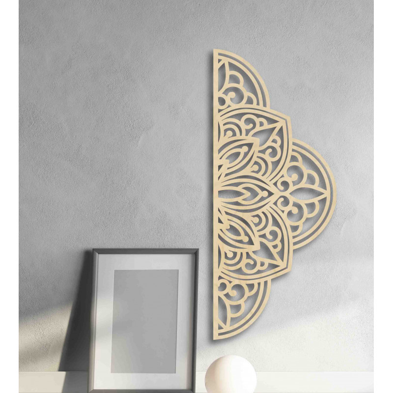 Holzwandbild Halbmandala - BOHEMIA