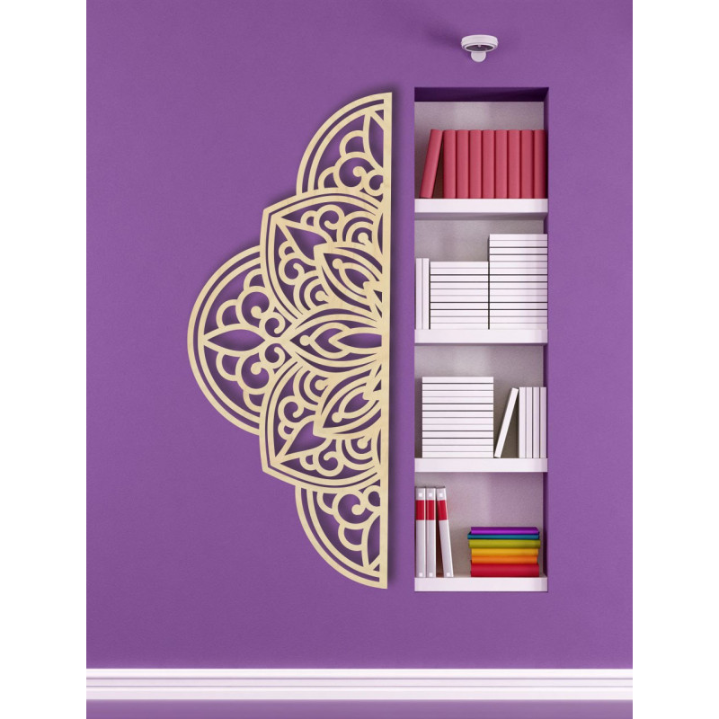 Holzwandbild Halbmandala - BOHEMIA