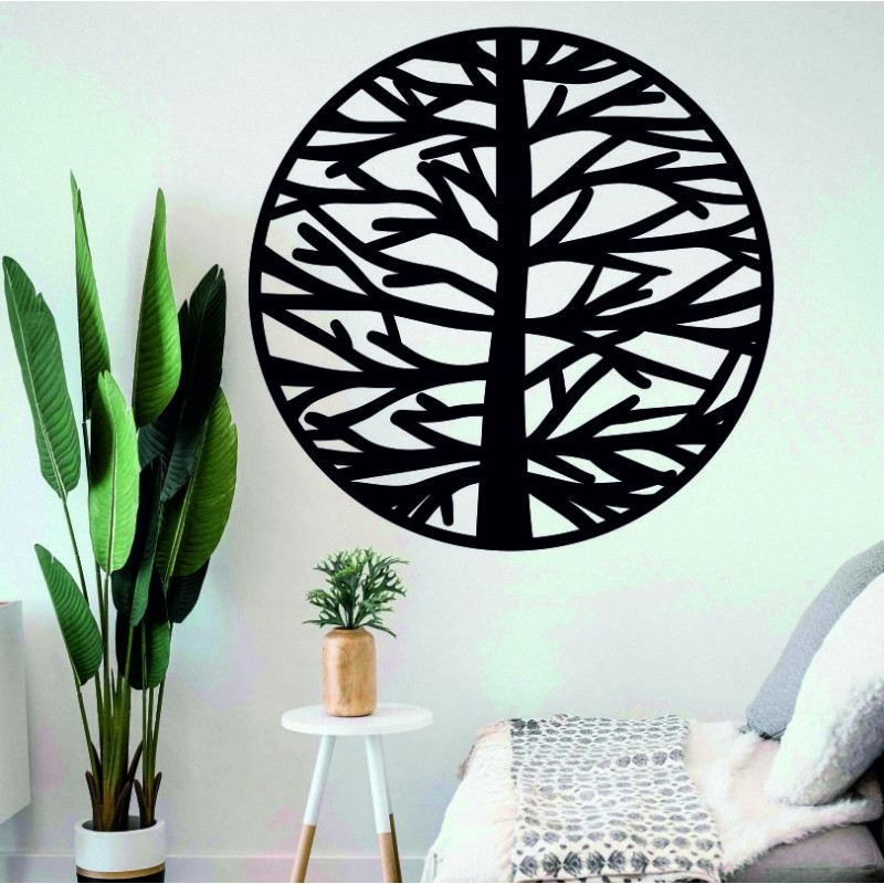 Sentop - großes Bild an der Wand eines Baumes...