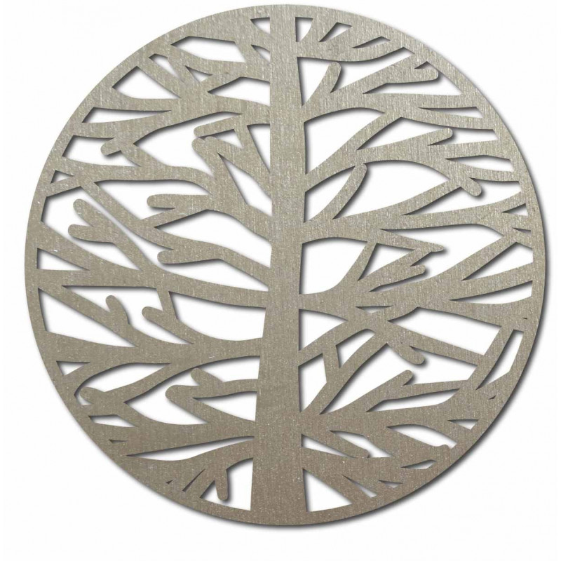 Sentop - großes Bild an der Wand eines Baumes...