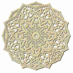 Holzmandala an der Wand - CIRCEL 2