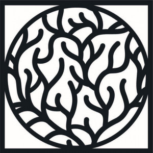 Modernes Wandbild mit Ästen im Rahmen - STEITI 2