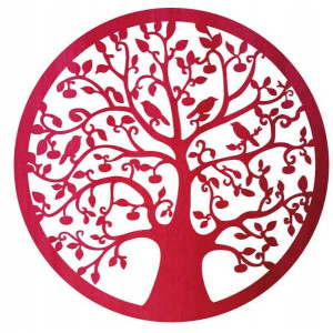 Holzbild eines Baumes und Vögel - HOJNISŤ 2