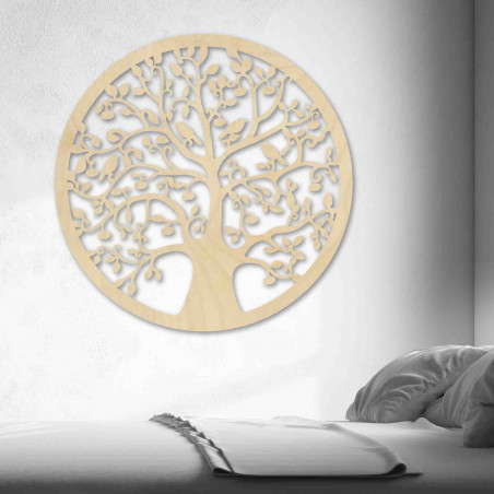 Holzbild eines Baumes und Vögel - HOJNISŤ