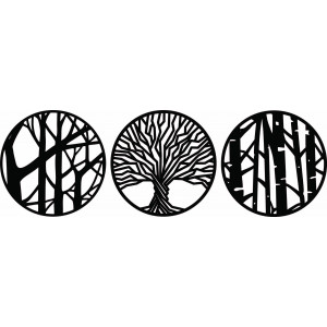 Dreiteilige Wandmalerei - YOSED 2