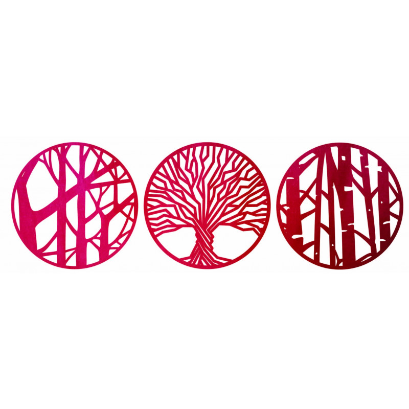 Dreiteilige Wandmalerei - YOSED