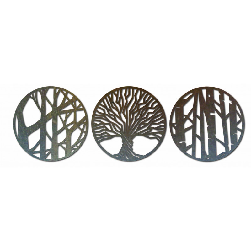 Dreiteilige Wandmalerei - YOSED