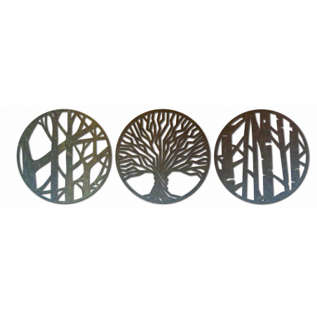 Dreiteilige Wandmalerei - YOSED