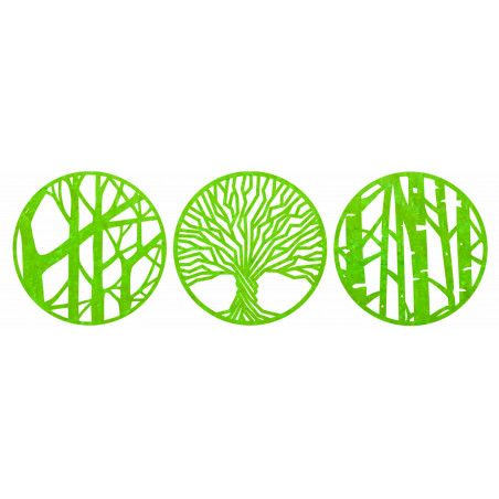 Dreiteilige Wandmalerei - YOSED