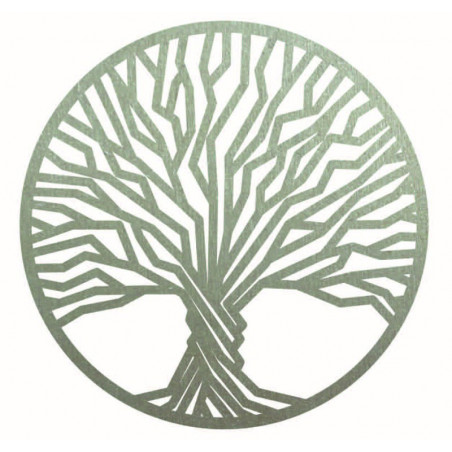 Stylesa - Holzgemälde an einer Baumwand