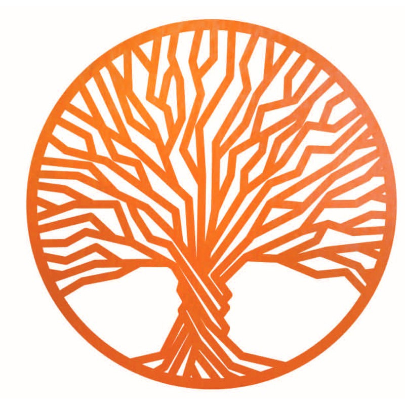 Stylesa - Holzgemälde an einer Baumwand