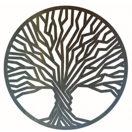 Stylesa - Holzgemälde an einer Baumwand