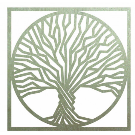 Holzwandbild Baum im Rahmen