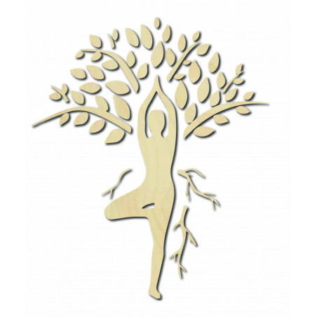 Wandbild Yogi und Baum - HARMONY