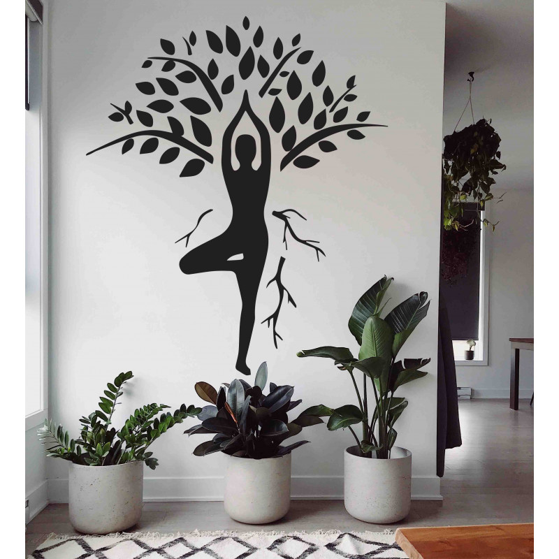 Wandbild Yogi und Baum - HARMONY