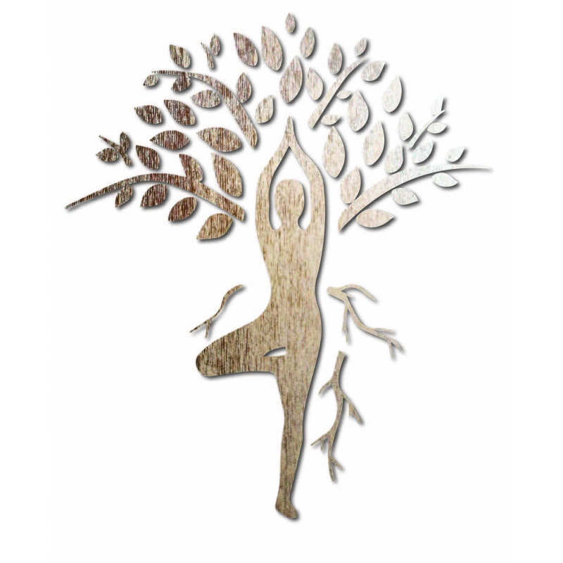 Wandbild Yogi und Baum - HARMONY