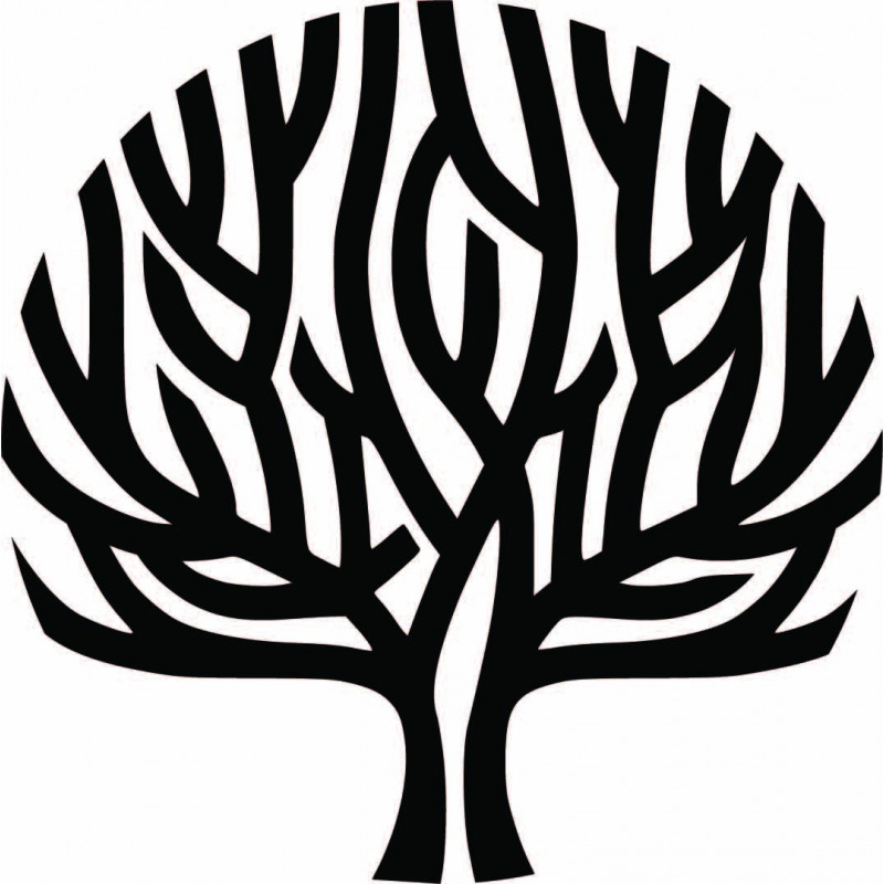 Modernes Holzwandbild Baum Wind im Geäst - SINGRO