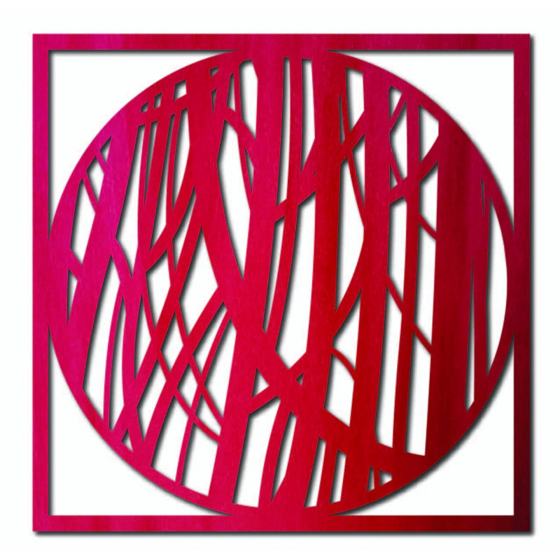 Wandbild aus Holz mit einer Linie - HOGFOG