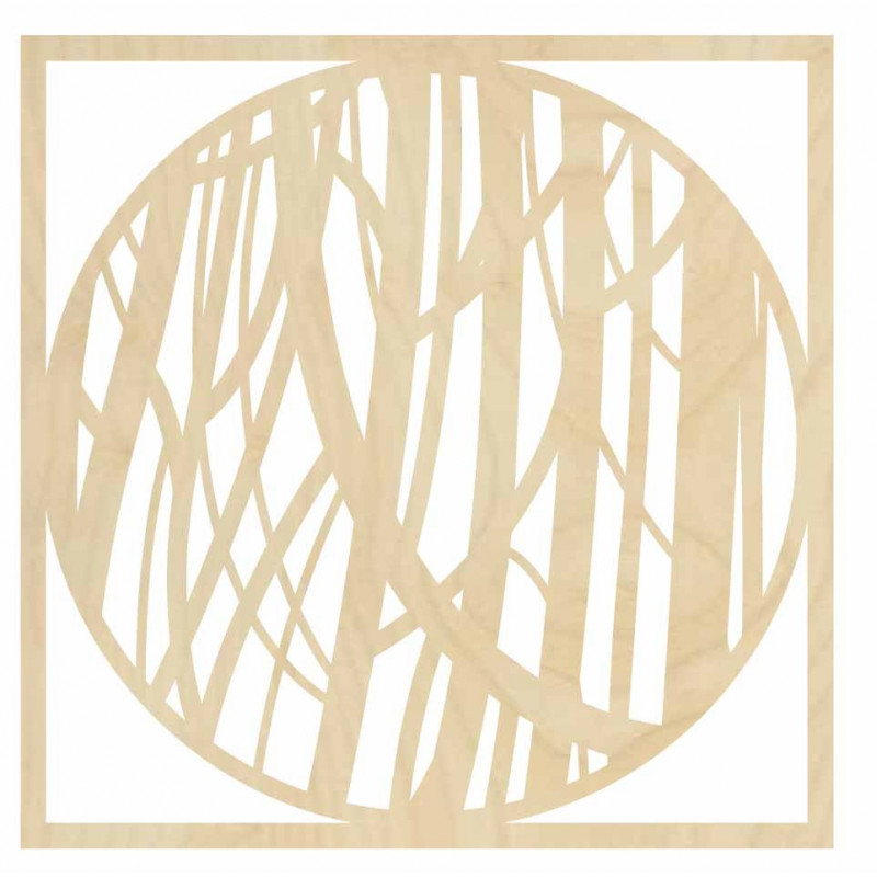 Wandbild aus Holz mit einer Linie - HOGFOG