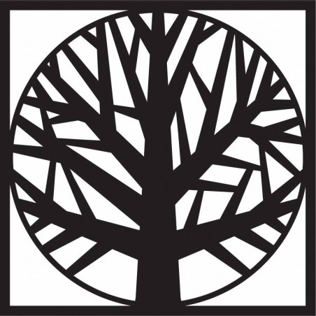 Holzbild eines Baumes in einem Rahmen - OMARF