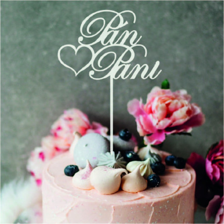 Kunststoffaussparung - Tortendekoration "Herr und Frau" - Größe 150 x 222 mm