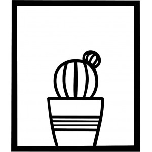 Moderne Malerei an der Wand - KAKTUS ALDER | SENTOP 2