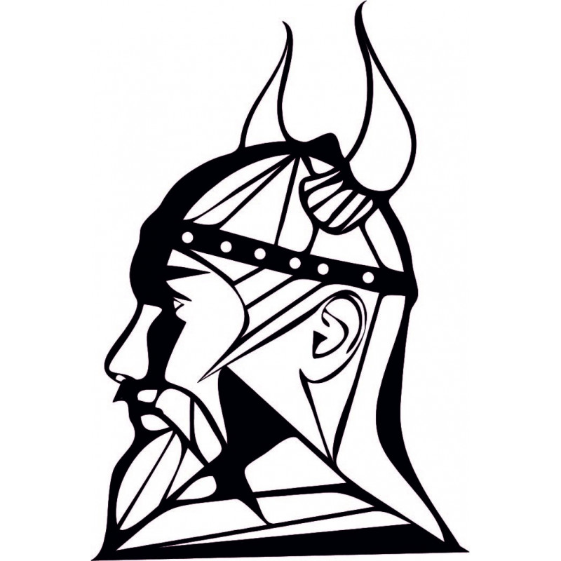 Geschnitztes Holzbild für die Wand Wikinger -...