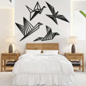 Modern painting on the wall - free birds 4 pcs - LIBERDADE | SENTOP