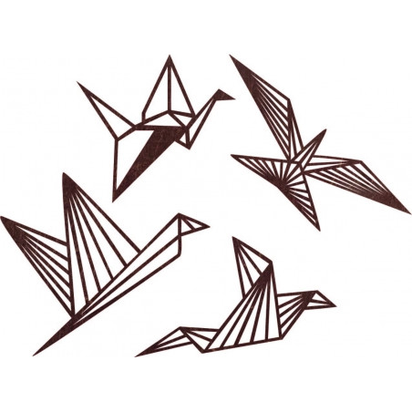 Modernes Wandbild - Freie Vögel 4 Stück - LIBERDADE