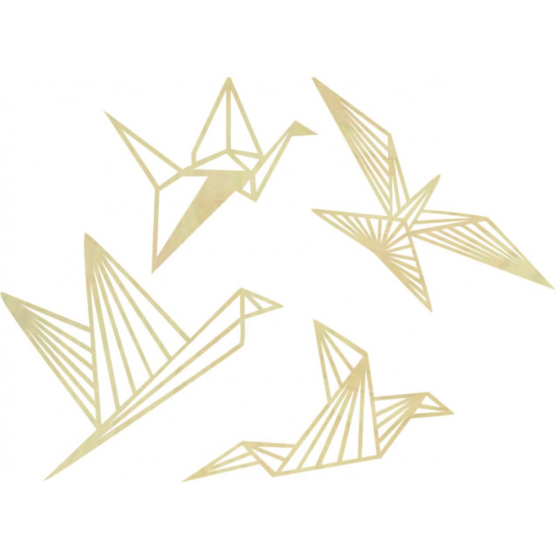 Modernes Wandbild - Freie Vögel 4 Stück -...