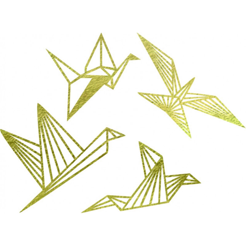 Modernes Wandbild - Freie Vögel 4 Stück -...