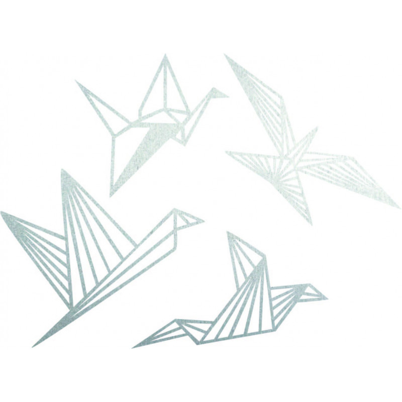 Modernes Wandbild - Freie Vögel 4 Stück -...